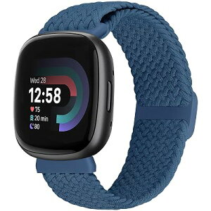 BTTNG �L�k���̂���ґg�o���h Fitbit Versa 3/Versa 4/Sense 2/Sense �����j���A�����\�ȃX�g���b�` �i�C���� �u���X���b�g �\�� ���[�v �X�|�[�c ���X�g�o���h Versa 3/Versa 4/Sense 2/Sense �p�ɑΉ�