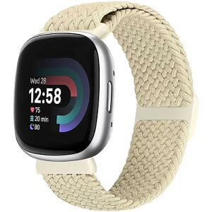 BTTNG �L�k���̂���ґg�o���h Fitbit Versa 3/Versa 4/Sense 2/Sense �����j���A�����\�ȃX�g���b�` �i�C���� �u���X���b�g �\�� ���[�v �X�|�[�c ���X�g�o���h Versa 3/Versa 4/Sense 2/Sense �p�ɑΉ�