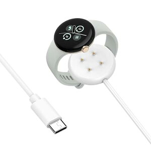 Google Pixel Watch3/2�Ή� �[�d�P�[�u�� 1m �}�O�l�b�g�� �}���[�d Fitbit Ace LTE/Versa 4/3�p (Type-C)