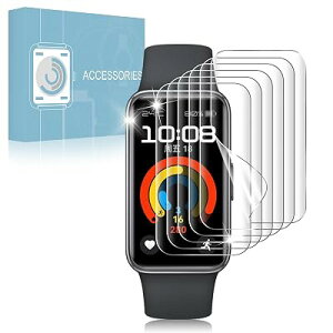 SyncFlex�y6���g�zHuawei Band 9 �p�t�B���� HUAWEI �X�}�[�g�E�H�b�` Band 9 �t���ی� �t�B���� TPU�� �L�Y�C���@�\ �����ߗ� �C�A�h�~ �w��h�~ ���h�~ �\��t���ȒP