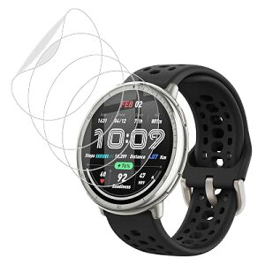 �y4���Z�b�g�zFor Amazfit Active 2 (Round) 44mm �X�}�[�g�E�H�b�` �t�B���� �ی�t�B�����yBAOLINTX�zTPU�f�� �N���A �����ߗ� �����x�^�b�` �w��h�~ �C�A�h�~ ��U�h�~ ���˒ጸ �����ȒP Amazfit Active