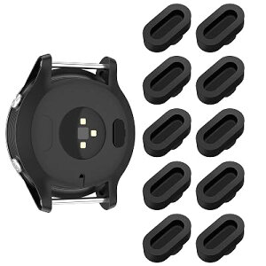 for Garmin �X�}�[�g�E�H�b�`�h�o�v���O �ی� �L���b�v for Forerunner 965/265/255 fenix 7/7X 7S/6/6S vivoactive 6/5/4 Approach S70 S62 �ȂǂɑΉ� �y10���z (�u���b�N)
