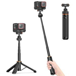 VRIG Insta360 X6 �O�r Insta360 ���B��_ 360°��]�_�� �N�C�b�N�����[�X�A�_�v�^ �R���p�N�g 5�i�L�k 17cm-40cm���� Insta360 X6/X4 Air/X5/Ace/Ace Pro/Ace Pro 2�Ή� AC-78