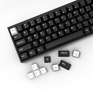 168�L�[ �L�[�L���b�v �_�u���V���b�g PBT �L�[�L���b�v Cherry MX Gateron�X�C�b�` 60%65��70��100�����J�j�J���L�[�{�[�h�i�u���b�N���z���C�g)