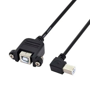 chenyang USB 2.0 Type B �I�X - �^�C�v B ���X �����P�[�u�� �l�W�t�� �p�l���}�E���g�p 50cm 90�x ���p�x
