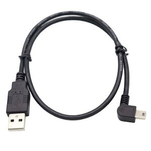 ViViSunUSB 2.0 �~�j�P�[�u�� USB(A)�I�X-USB(miniB)�I�X L�^ ���E90°�����ϊ��P�[�u�� �����b�L�t�� ����480Mbps�̃f�[�^�]���������[�h (1.8m, ��L)