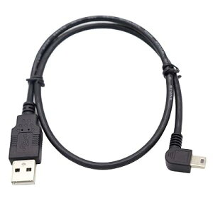 ViViSunUSB 2.0 �~�j�P�[�u�� USB(A)�I�X-USB(miniB)�I�X L�^ ���E90°�����ϊ��P�[�u�� �����b�L�t�� ����480Mbps�̃f�[�^�]���������[�h (0.5m, ��L)