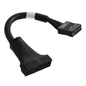 USB 3.0 20�s���w�b�_ �I�X ����USB 2.0 9�s�����X�A�_�v�^�ւ̕ϊ��P�[�u���A 20�s������9�z�[�� �}�U�[�{�[�h �P�[�u��