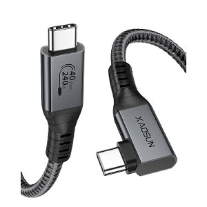XAOSUN L�� USB4 �P�[�u�� Thunderbolt 5/4 �P�[�u���Ή� 40Gbps�f�[�^�]�� 240W�����[�d 8K�f���o�� 1.8M