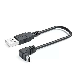 USB 2.0 �~�j�P�[�u�� USB(A)�I�X-USB(miniB)�I�X L�^ �㉺���E90°�����ϊ��P�[�u�� �����b�L�t�� ����480Mbps�̃f�[�^�]���������[�h (1.5m��L)