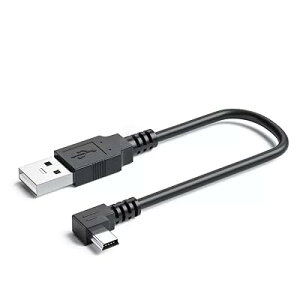 USB 2.0 �~�j�P�[�u�� USB(A)�I�X-USB(miniB)�I�X L�^ �㉺���E90°�����ϊ��P�[�u�� �����b�L�t�� ����480Mbps�̃f�[�^�]���������[�h (1.5m�EL)