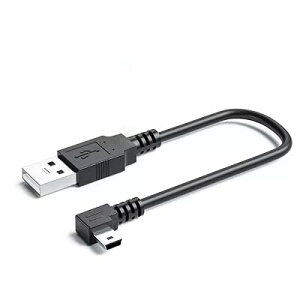 KKM-���u�V���[USB 2.0 �~�j�P�[�u�� USB(A)�I�X-USB(miniB)�I�X L�^ �㉺���E90°�����ϊ��P�[�u�� �����b�L�t�� ����480Mbps�̃f�[�^�]���������[�h (1.0m��L)