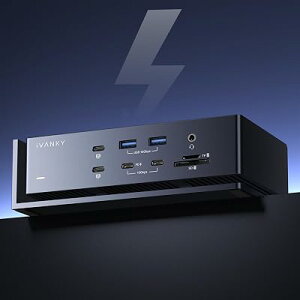 iVANKY FusionDock Max 1 20-in-2 Thunderbolt 4 �h�b�L���O�X�e�[�V���� �f���A�� TB4 �`�b�v����