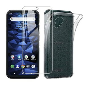 �y1���K���X�t�B����+1��TPU �V���R�� �P�[�X�z�Ή� DIGNO BX2 A101KC �p�� �K���X�t�B���� DIGNO BX II �t���ی�t�B���� �����ߗ� �C�A�[�� ��U�h�~ DIGNO BX II �N���A �V���R�� ���� TPU �P�[�X ����