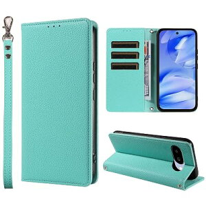SHANGHAO Google pixel 9a �p �P�[�X �蒠�^ �㎿���U�[ �s�N�Z��9a �P�[�X�ϏՌ� �X�g���b�v�z�[���t��(�~���g�O���[��)
