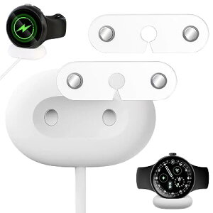 �y2���Z�b�g�zFor Google Pixel Watch 4 41mm/45mm �P�[�X�[�d���p�A�_�v�^�[ Lucktree Pixel Watch 4 �P�[�X�[�d���p�A�_�v�^�[ USB ���C�z�� �ڑ��⏕ �i�N���A�j