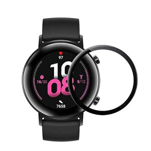 ELMK�y2���Z�b�g�zFor HUAWEI Watch GT2 42mm �K���X�t�B���� �t�@�[�E�F�C Watch GT 2 42mm �t���ی십���K���X�t�B���� ���{���f�ވ��Ɏq���E���d�x9H �E�Y�f�@�� 3D�E�����ߗ��E�ϏՌ��E�h�o�E��U�h