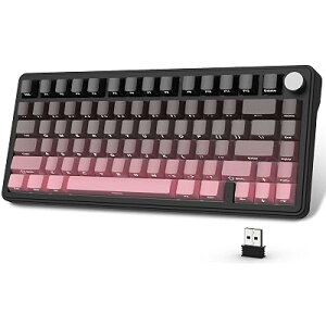 ATTACK SHARK x AJAZZ X85 �Q�[�~���O�L�[�{�[�h ���J�j�J�� 5�w�T�C�����T�[�p�b�h�����^���m�u�t�� �i�u���b�N�x���[�j