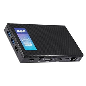HiMeLE Quieter4C N150 �t�@�����X�~�jPC OS���ځi�ő�3.6GHz 4�R�A/4�X���b�h�j 8GB DDR4 256GB �f�X�N�g�b�vPC 4K�g���v���f�B�X�v���C�Ή� �f���A��HDMI+USB-C�ڑ� WiFi 5/BT5.1/�L��LAN