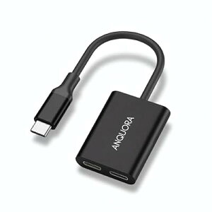 ANQUORA AR�O���X �ϊ��A�_�v�^�[ USB C�y4K@60Hz �f���o�� / �ő�45W PD�}���[�d �����Ή��z�h���C�o�[�s�v Rokid XREAL Viture AR�O���X�ASwitch Steam Deck ROG Ally�ȂǂɑΉ�