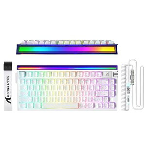 ATTACK SHARK R85HE ���s�b�h�g���K�[ �Q�[�~���O�L�[�{�[�h �L�� 0.005mm 8000Hz 0.08ms 75% RGB�P�[�u��