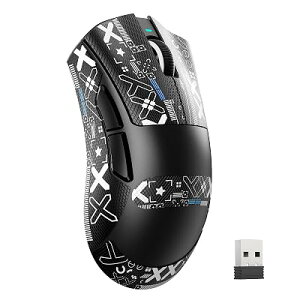ATTACK SHARK V3 �}�E�X �y�� ���� ����� ���C�����X�Q�[�~���O�}�E�X �Q�[���E�I�t�B�X���p �d�� 500mAh��e�ʃo�b�e���[