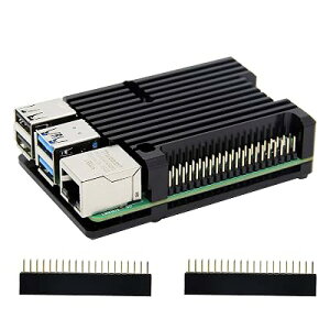 Geekworm Raspberry Pi 4�P�[�X �p�b�V�u��p�A�[�}�[�����P�[�X(���Y�p�C4�{�[�h�͕t�����Ă��܂���)