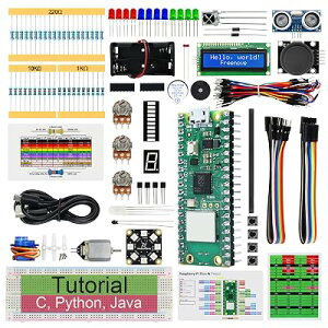 Freenove Raspberry Pi Pico W�X�[�p�[�X�^�[�^�[�L�b�g�i�t���j�AArm Cortex-M0+�A588�y�[�W�̏ڍׂȃ`���[�g���A���A177�A�C�e���A94�v���W�F�N�g�APython C Java�R�[�h