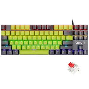 CHONCHOW �Q�[�~���O�L�[�{�[�h �Ԏ� �A���`�S�[�X�g�L�[ usb�L�� ���J�j�J���L�[�{�[�h 87�L�[ �S�L�[�h�Փ� �o�b�N���C�g�t��