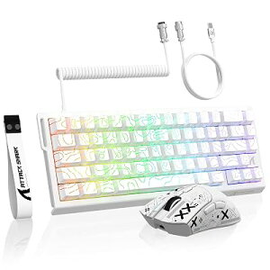 MAMBASNAKE X ATTACK SHARK X68 HE&R1 �Q�[�~���O�L�[�{�[�h �R���p�N�g �A���`�S�[�X�g�L��8KHZ 0.125ms