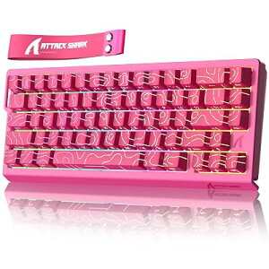 ATTACK SHARK X68HE ���s�b�h�g���K�[ �Q�[�~���O�L�[�{�[�h 8000Hz�Ή� RT0.01mm�i���[�Y���b�h�j