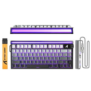 ATTACK SHARK R85HE ���s�b�h�g���K�[ �Q�[�~���O�L�[�{�[�h �L�� 0.005mm 8000Hz 0.08ms 75% RGB�P�[�u��