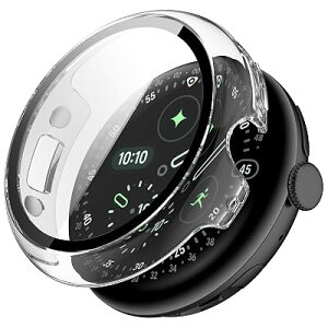 Google Pixel Watch 5/4 41mm�p�P�[�X �[�d�\ �ی�K���X�t�B������̌^ �g�����X�y�A�����g 41mm