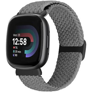 BTTNG �L�k���̂���ґg�o���h Fitbit Versa 3/Versa 4/Sense 2/Sense �����j���A�����\�ȃX�g���b�` �i�C���� �u���X���b�g �\�� ���[�v �X�|�[�c ���X�g�o���h Versa 3/Versa 4/Sense 2/Sense �p�ɑΉ�