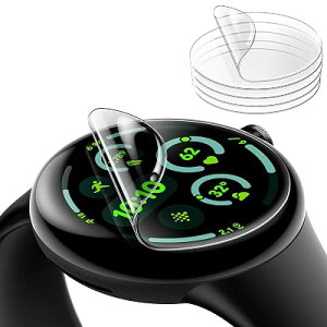JETech TPU Google Pixel Watch 5/4/3 45mm�p �t���ی�t�B���� 6���Z�b�g