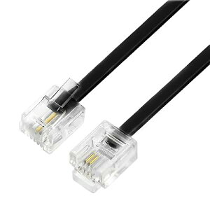 ���W�����[�P�[�u�� �d�b�� 10m 6��2�c RJ11 �t���b�g �d�b/�e���z�� �����R�[�h �d�b�����P�[�u�� �d�b�AFAX �A���f���A������A �����@�p �u���b�N