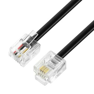 ���W�����[�P�[�u�� �d�b�� 3m 6��4�c RJ11 �t���b�g �d�b/�e���z�� �����R�[�h �d�b�����P�[�u�� �d�b�AFAX �A���f���A������A �����@�p �u���b�N