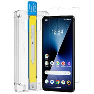 Podick �K���X�t�B���� Xperia 1 VIII/VII/VI�p �ی�t�B���� SO-51G / SO-51F / SO-51E�Ή� 9H�����K���X �Ռ��z�� �K�C�h�g�t�� �\�t�����ȒP 0.25mm�ɔ��^ SOG15/A501SO/XQ-FS44/SOG13/A401SO/XQ-EC44�Ή� �����x�^�b�`