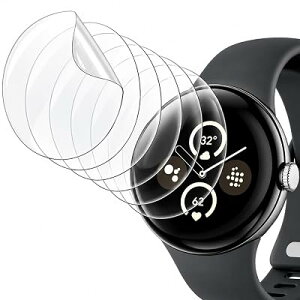 Google Pixel Watch 5/4/3/2/1 41mm�p �t���ی�t�B���� 6���Z�b�g TPU