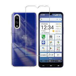 For BASIO active3 �P�[�X �y1���Z�b�g�K���X�t�B����+1�P�[�X TPU�z KYG04 �p�̉t���ی�t�B���� �̗p �����ߗ� ���^ �d�x9H ��U�h�~���� �x�C�V�I �A�N�e�B�u3 ��p�N���A �\�t�g �V���R�� TPU