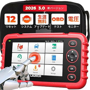 LAUNCH obd2 �f�f�@ CRP129X V3.0 ���{�� �����Ԍ̏�f�f�@ 4�V�X�e���f�f 12���ꃊ�Z�b�g�@�\
