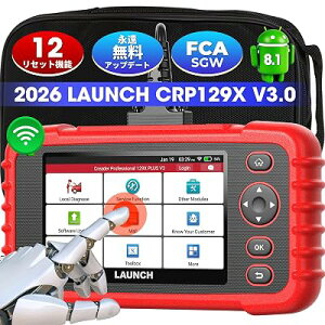 LAUNCH CRP129X V3.0 OBD2 �f�f�@ SRS/�G���W��/ABS/�g�����X�~�b�V����4�V�X�e���f�f �A ����@�\��8����12�܂ōX�V