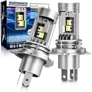 SUPAREE h4led�w�b�h���C�g ���� �Ԍ��Ή� �M����������LED�`�b�v h4 led �w�b�h���C�g 6500K hi/lo�ؑ� DC12V