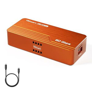 TESmart 80Gbps Thunderbolt5�݊� PCIe5.0 M.2 NVMe SSD �O�t���P�[�X USB4 V2�Ή�