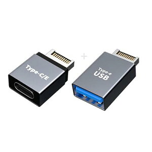 NFHK USB 3.1 �t�����g�p�l���w�b�_�[ �I�X Type-E to Type-A & Type-C USB-C �}�U�[�{�[�h�g���f�[�^�A�_�v�^�[ 2��