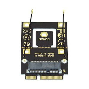 Cablecc NGFF M.2 Key-A - Mini PCI-E PCI Express �R���o�[�^�[�A�_�v�^�[ 9260 8265 7260 AC WiFi�J�[�h�p
