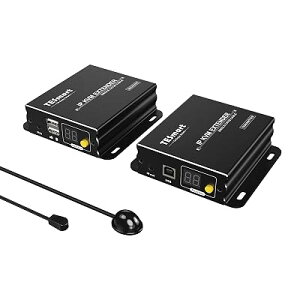 TESmart KVM HDMI �G�N�X�e���_�[ ������ ���� TCP/IP�C�[�T�l�b�g�o�R �P��UTP/FTP(CAT5e/6) �P�[�u���o�R