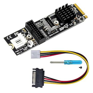 CY�J�[�h 5Gbps Type-E USB 3.1 �t�����g�p�l���\�P�b�g USB 2.0 - NVME NGFF M-Key Express�J�[�h�A�_�v�^�[ �}�U�[�{�[�h�p
