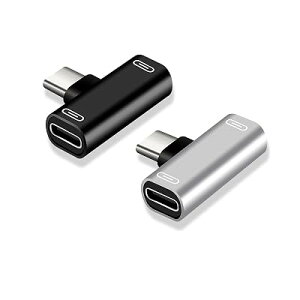 TRkin typec�A�_�v�^2 in 1 Type-C��]2 Type-C�f�[�^�]���A���~�j�E���������[�d���̒ʘb������4 in 1�}���[�d2���i�u���b�N�ƃV���o�[�j