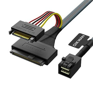 OIKWAN HD Mini-SAS(SFF-8643) - U.2 (SFF-8639) NVMe SSD�P�[�u�� 2.6�t�B�[�g